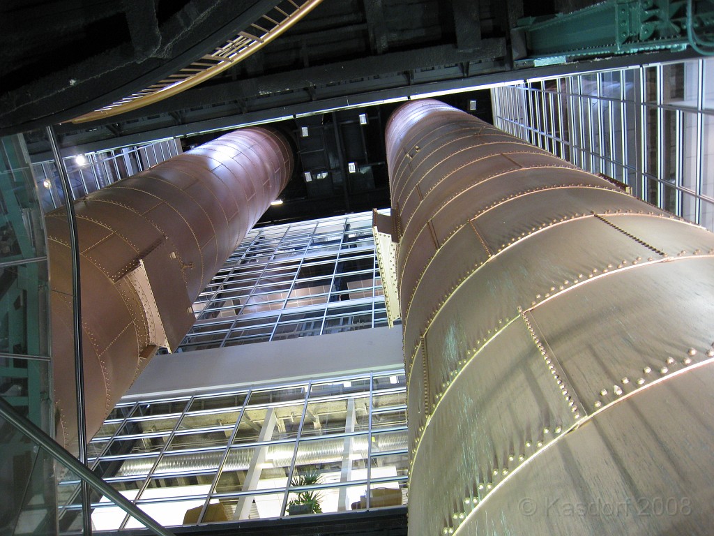 Baltimore MD 2009 0270.jpg - Inside the Barnes and Noble book store you can see the coal burning smoke stacks. Cool that they left them in place!